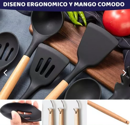 Set Utensilios GRANDE Silicona X19 PCS