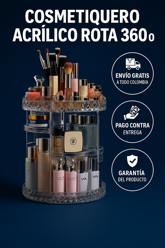 Cosmetiquero Acrilico Rota 360°